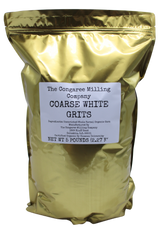 Stone-Ground, Whole Grain Coarse White Grits 5 Pound Bag