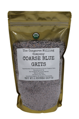 Stone-Ground USDA Certified Organic Coarse Blue Grits 2 Pound Bagt