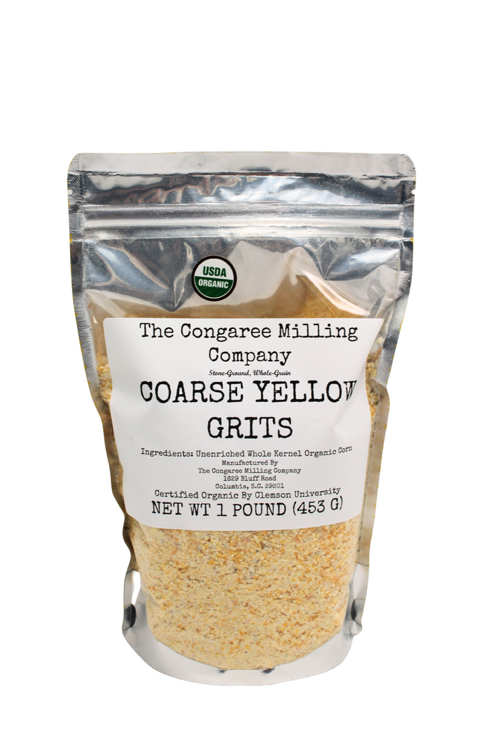 USDA Certified Organic Coarse Yellow Grits 1 Pound Bag