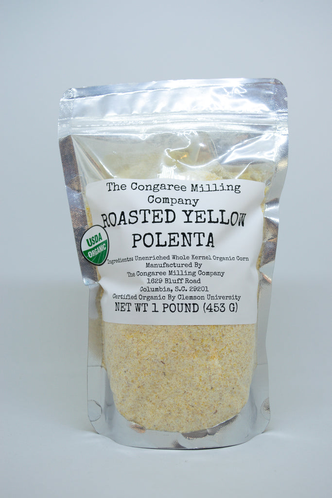 The Congaree Milling Company Organic Roasted Yellow Polenta 1 Pound Bag