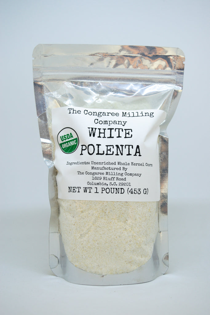 The Congaree Milling Company Organic  White Polenta 1 Pound Bag
