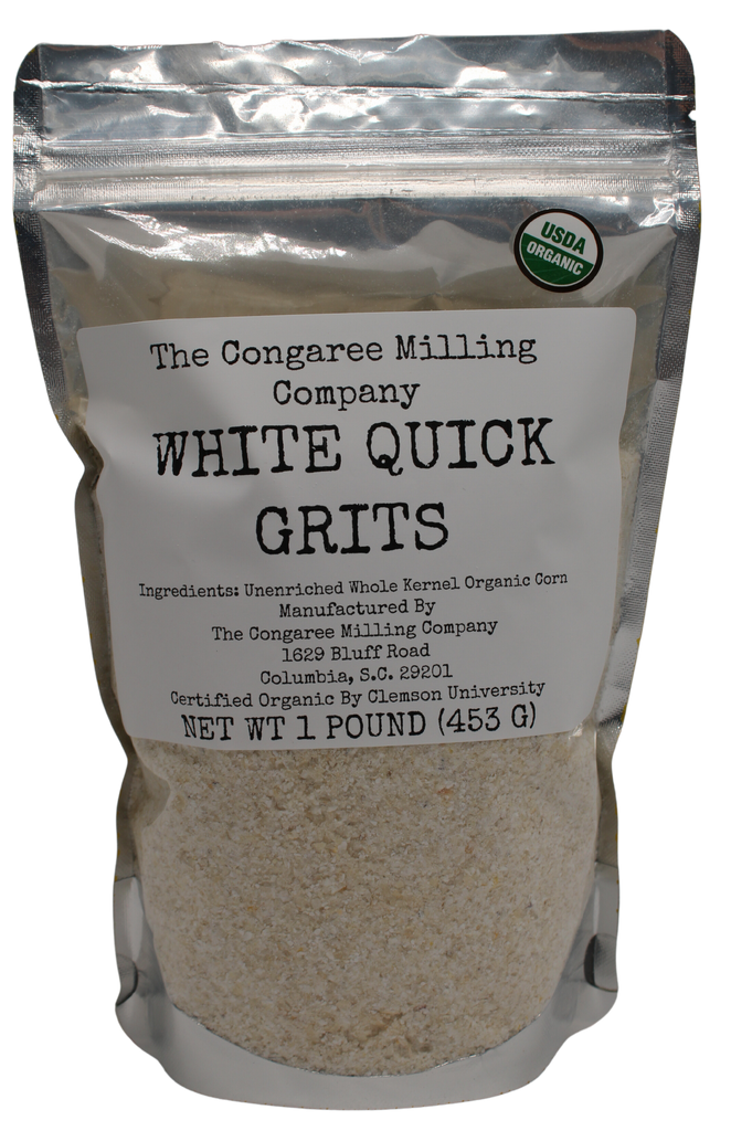 USDA Organic White Quick Grits One Pound Bag