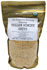 Stone-Ground USDA Certified Organic Coarse Yellow Hominy Grits