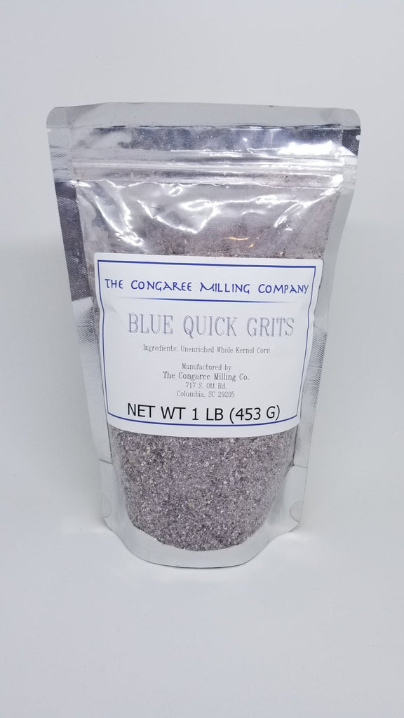 The Congaree Milling Company Organic Blue Quick Grits 1 Pound Bag