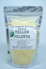 The Congaree Milling Company Organic Yellow Polenta 1 Pound Bag